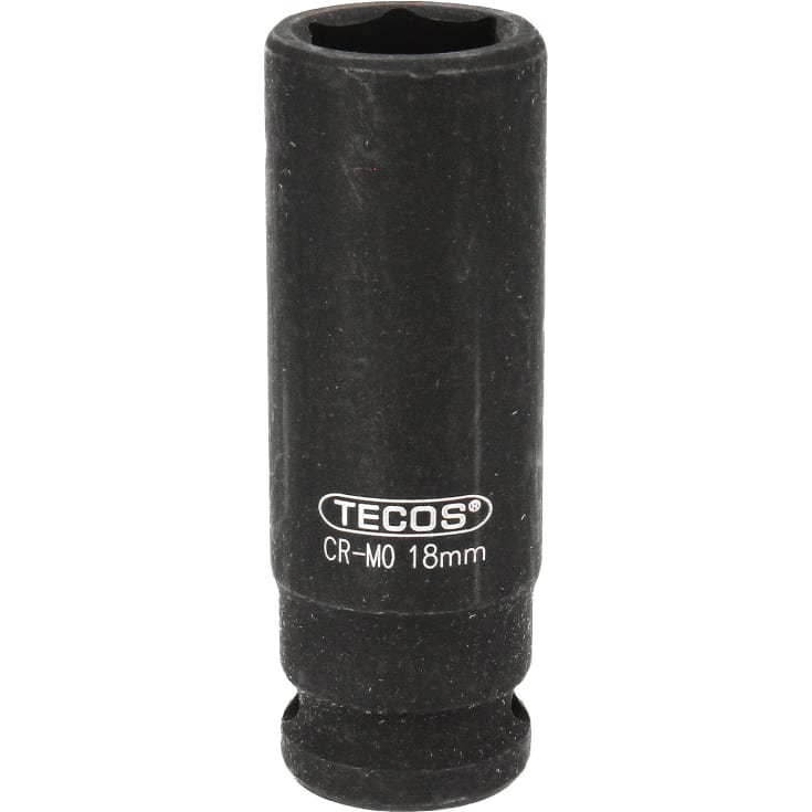 Tecos krafttop, 1/2", lang, 18 mm