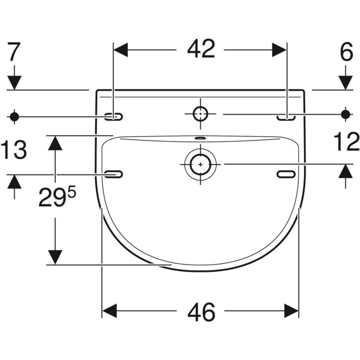 Ifö Cera håndvask, 50x43 cm, hvid