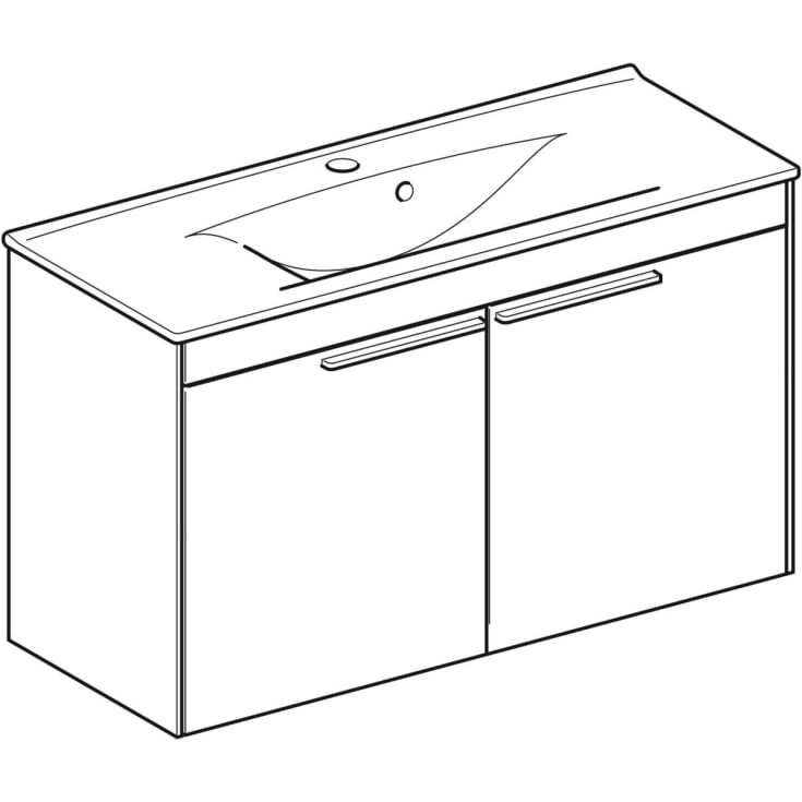 Ifö Sense Pro møbelpakke, 91,5x37,5 cm, mat hvid