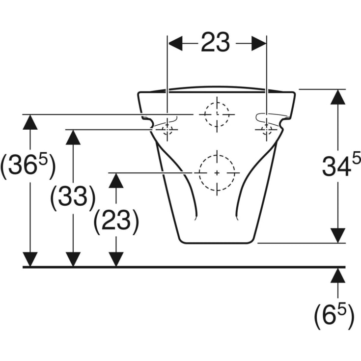 Ifö Sign væghængt toilet, rengøringsvenlig, hvid