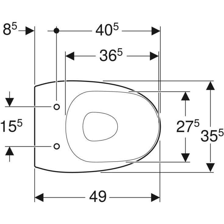 Ifö Sign væghængt toilet, rengøringsvenlig, hvid