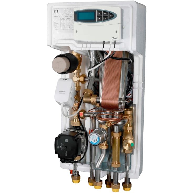 Metro Therm System 4 Slimline Mini fjernvarmeunit, med kabinet