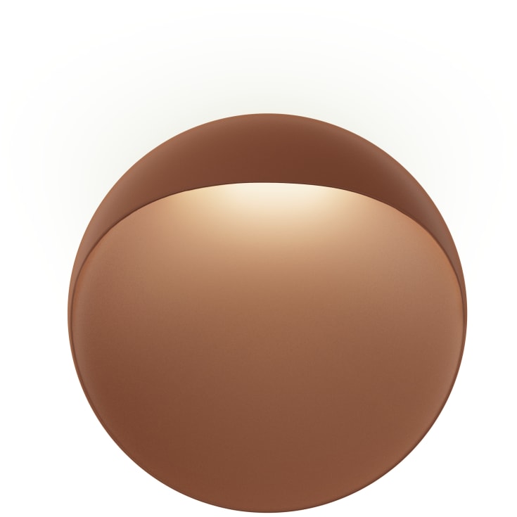 Louis Poulsen Flindt utelys vegg, corten, Ø40 cm
