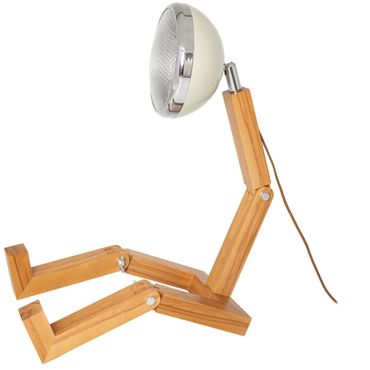 Mega Mr Wattson lampe, hvit