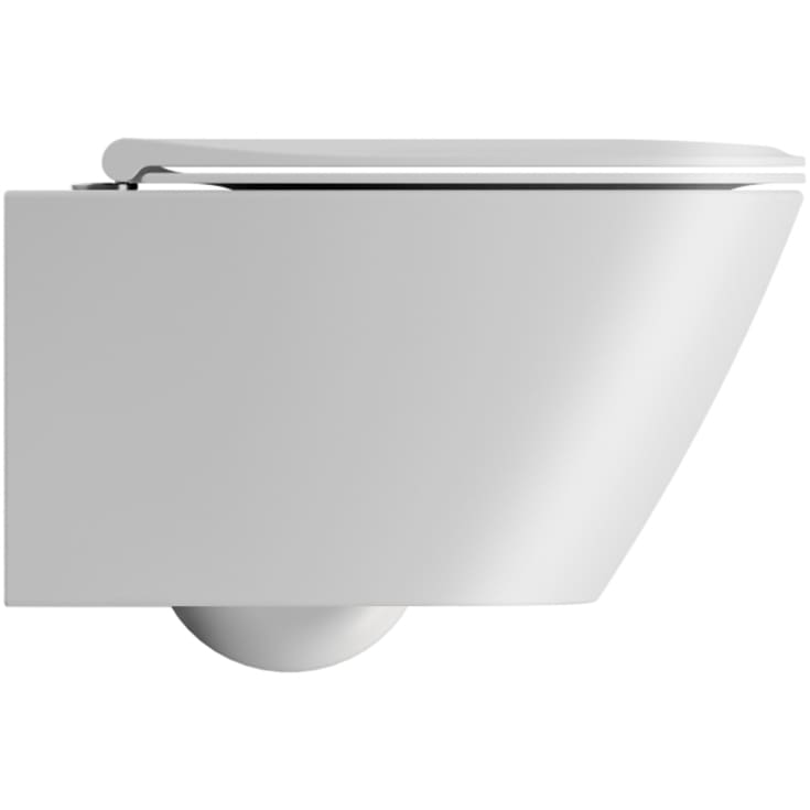 GSI Modo+ væghængt toilet, uden skyllekant, antibakteriel, mat hvid