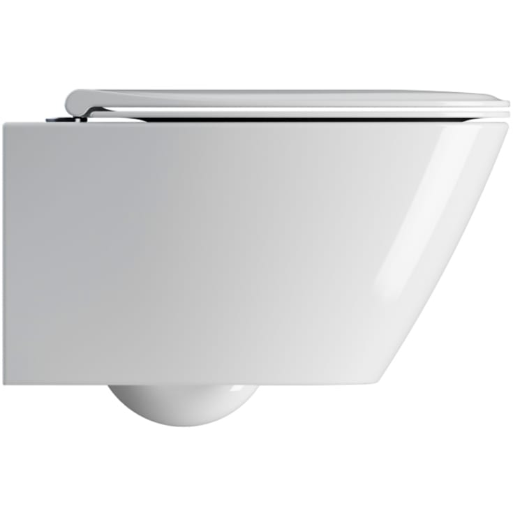 GSI Modo+ væghængt toilet, uden skyllekant, antibakteriel, hvid