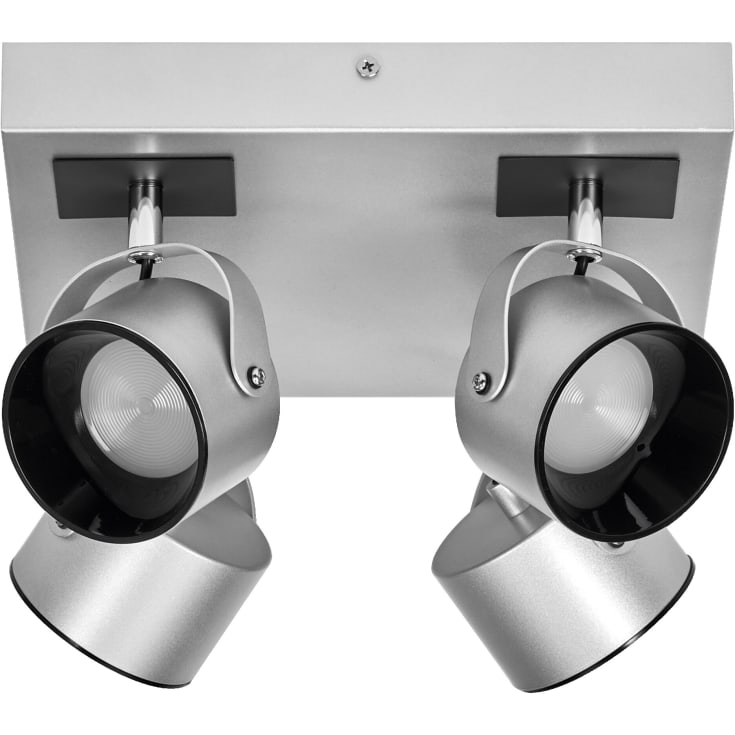 Ledvance spotlampe, 4 spotlights, sølv