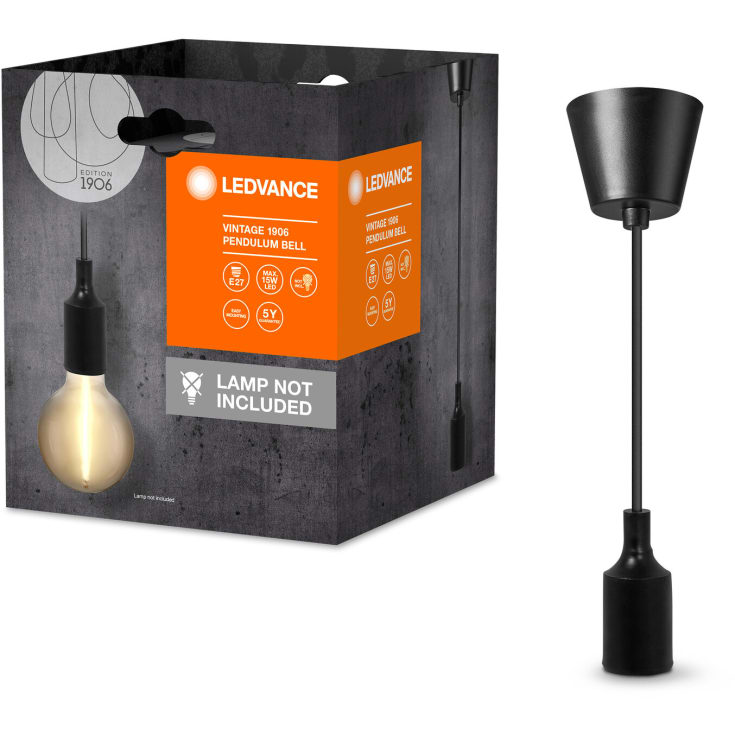 Ledvance Vintage 1906 Bell lampupphängning, svart