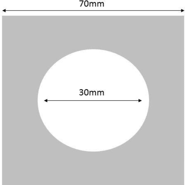 Grohe roset, til indbygningsdele, 70x70 mm, børstet kobber