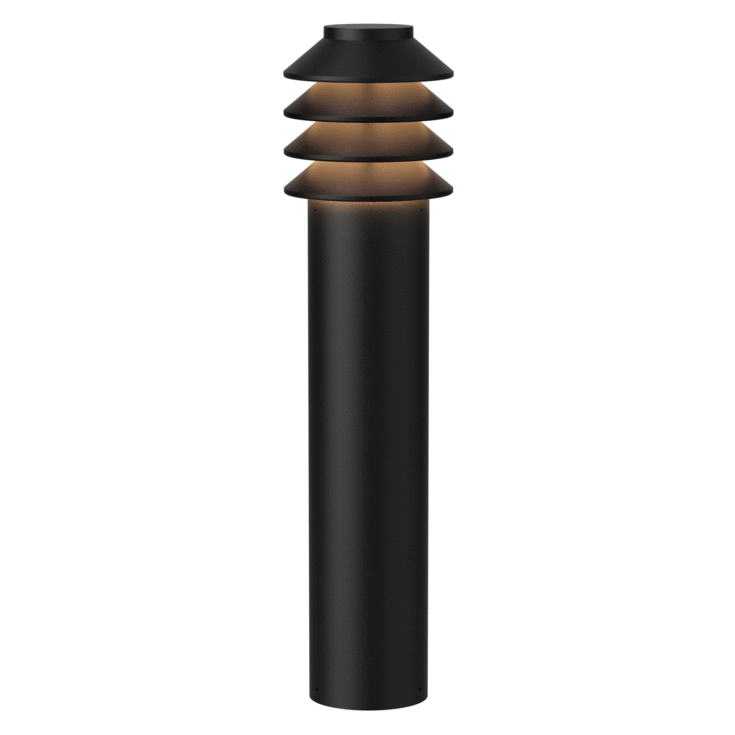 Louis Poulsen Bysted Garden havelampe, 3000K, base, sort, høj