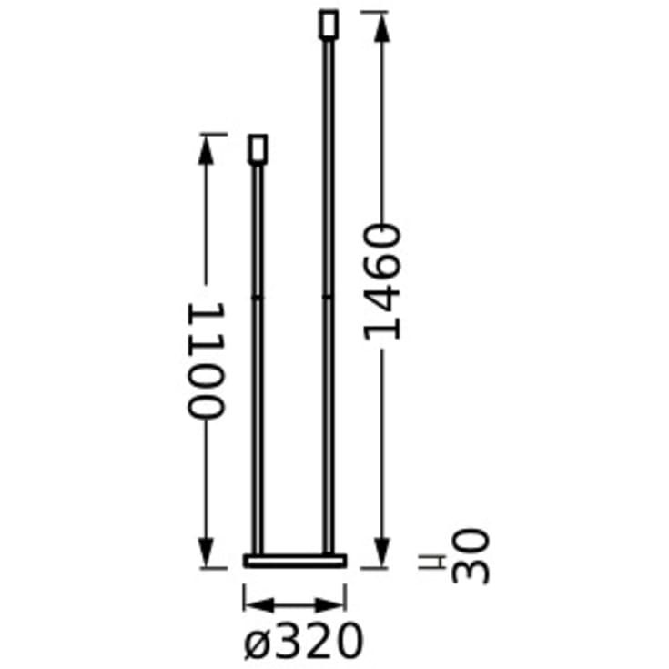 Ledvance Decor Stick lampfot, beige