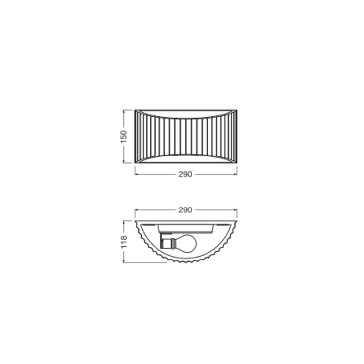 Ledvance Decor Plaster væglampe