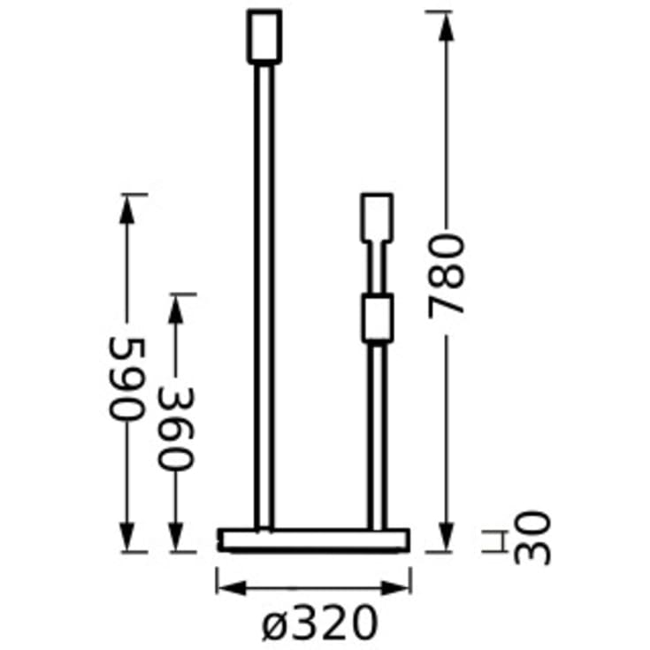 Ledvance Decor Stick lampefod, beige