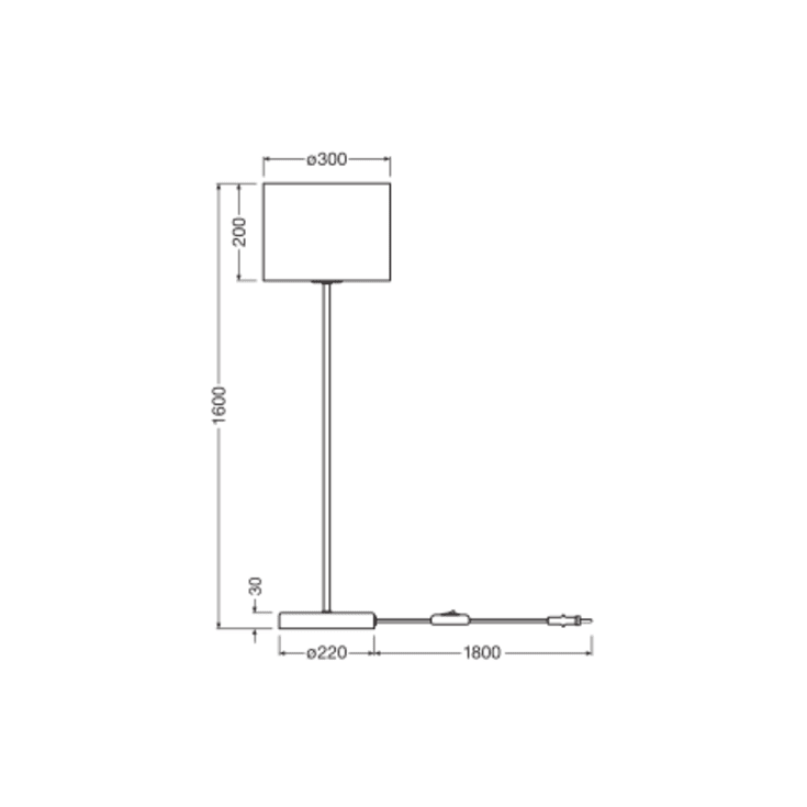 Ledvance Decor Cardboard Cylinder gulvlampe