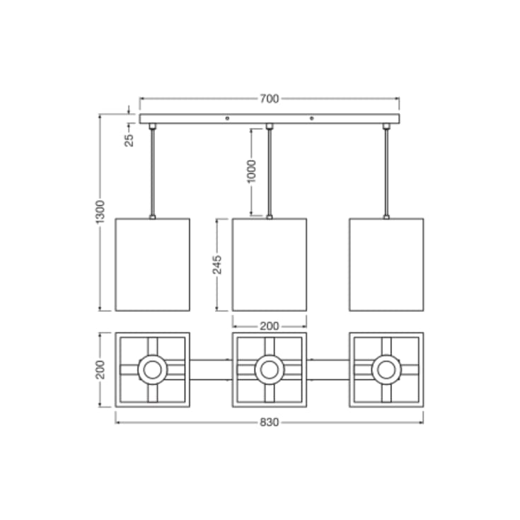 Ledvance Decor Cardboard Square langbordspendel