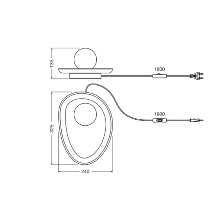 Ledvance Decor Nest bordlampe, grå