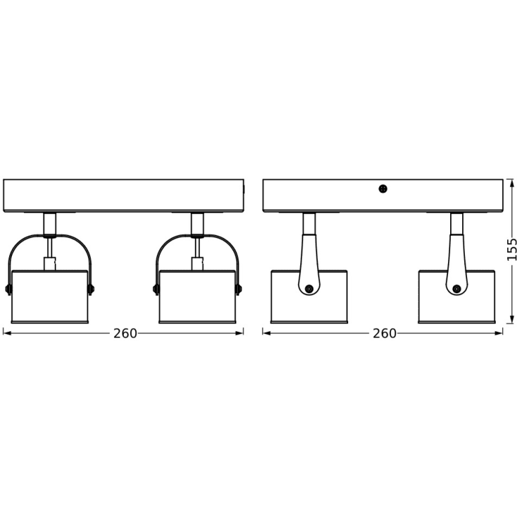 Ledvance Decor Jupitor spotlampe, sølv