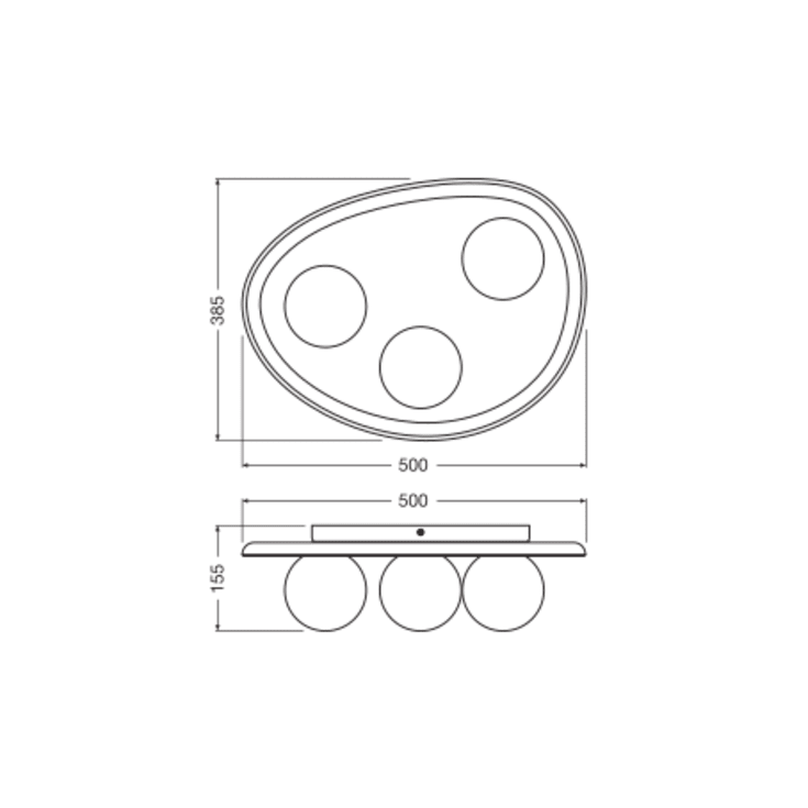 Ledvance Decor Nest loftlampe, grå