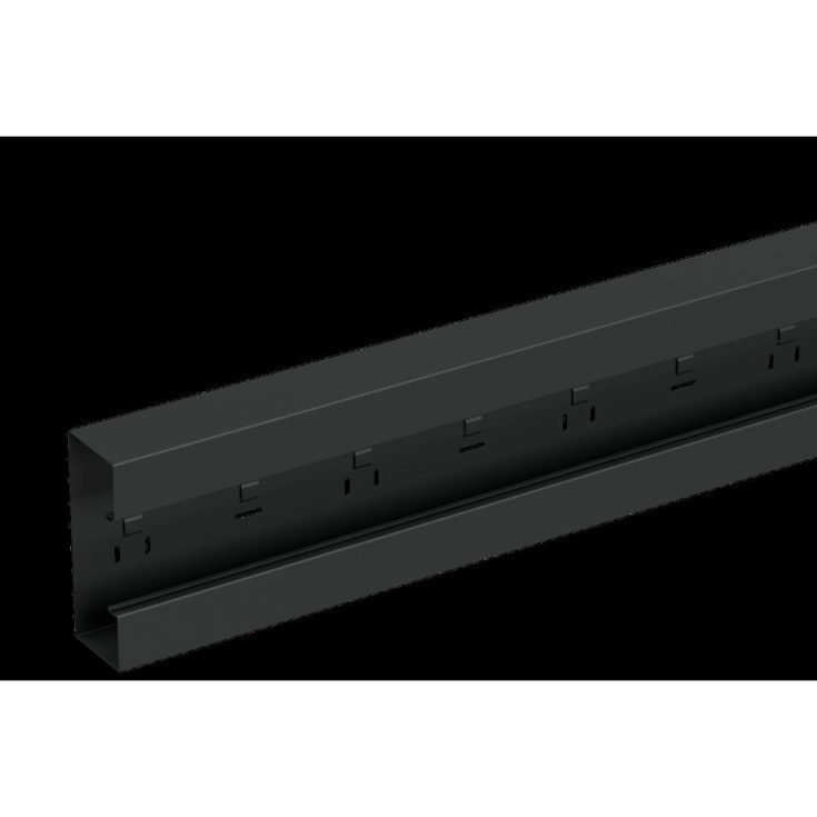 Kanaldel WGX-S U170x65 3,0m sort RAL9017/30