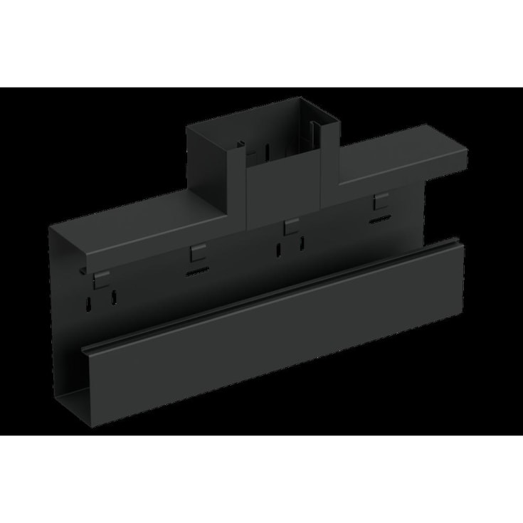 T-stykke WGX-S TSU 170Ax65 sort RAL9017/30