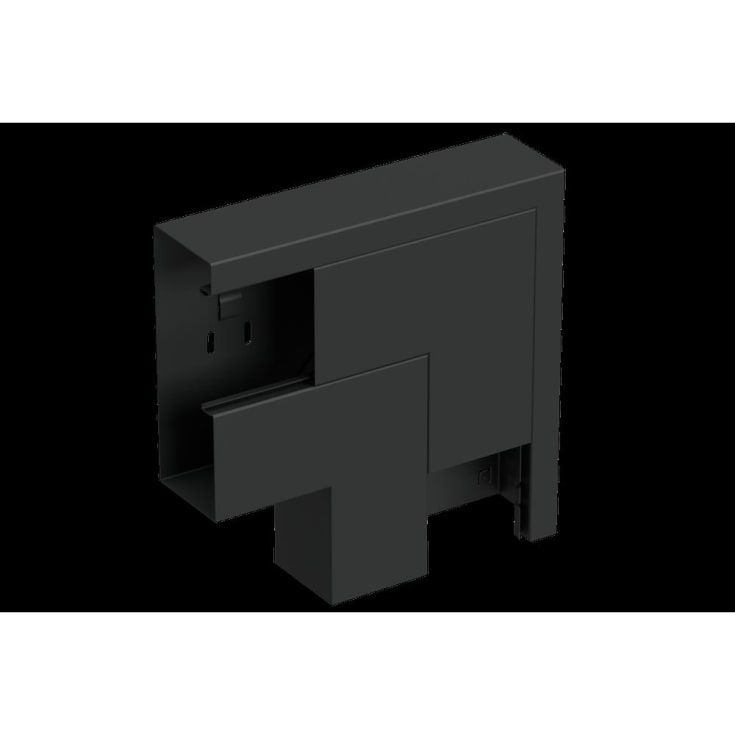 Fladvinkel WGX-S LSN 170Ax65 sort RAL9017/30