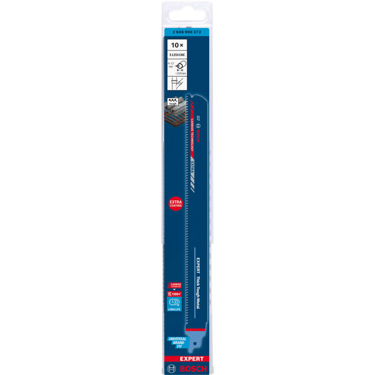 Bosch bajonetsavklinge S1255CHC, 8 tpi, 300 mm, metal, 10 stk.