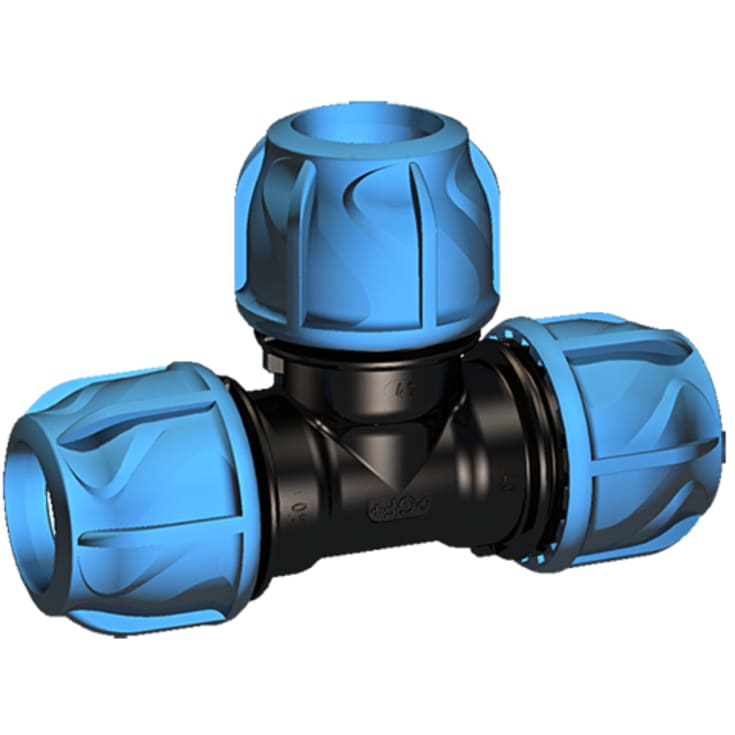 +GF+ iJoint plaströrskoppling, T-koppling, invändig gänga, Ø20 mm