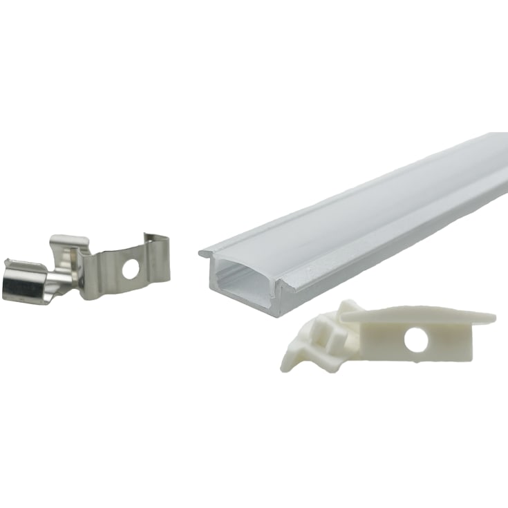 Endestykker til Profil 1 hvid, pose med 10 stk.