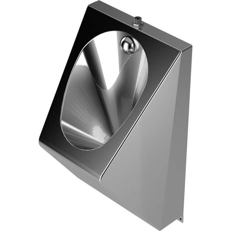 Purus V345 urinal, enmanns, slipt rustfritt stål