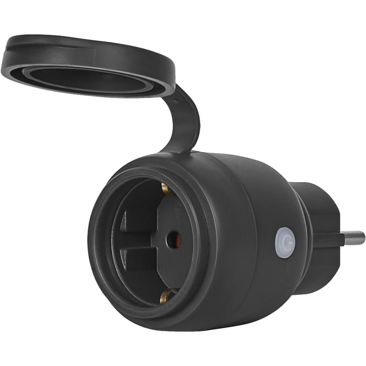 Ledvance Smart+ Matter smart plug (stickkontakt), utomhus, grå