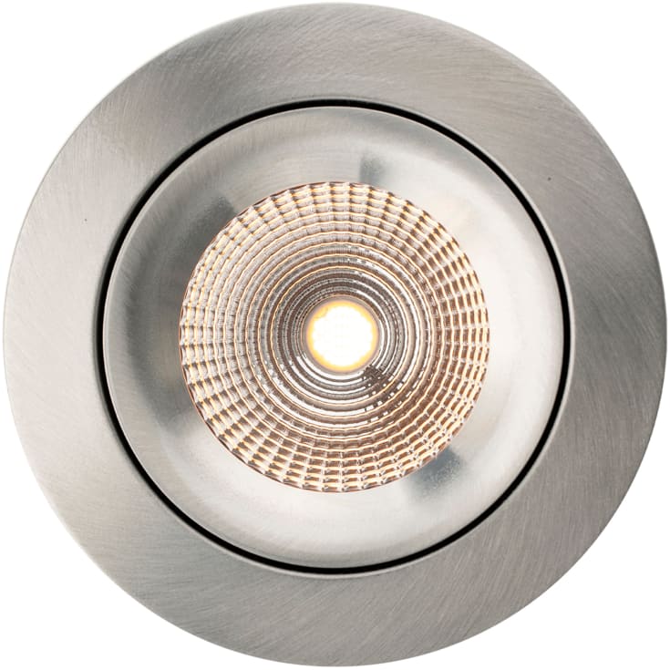 The Light Group One 360° SunLike indbygningsspot, 2700K, aluminium