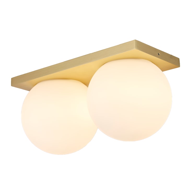Antidark Palla Mini vägg- och taklampa, mässing, liten modell