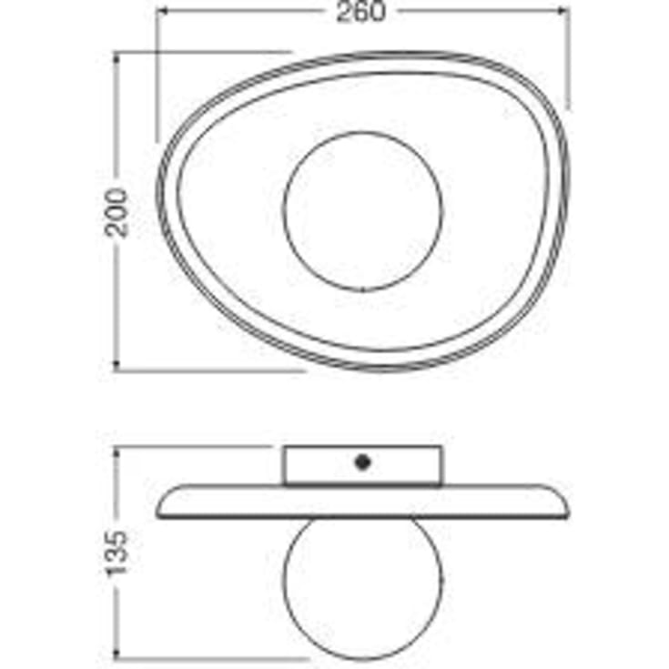 Ledvance Decor Nest væglampe, hvid