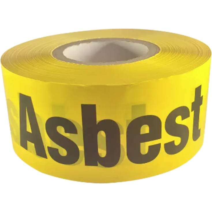 Varningstejp "Asbest" 6875, 50 mm x 66 m