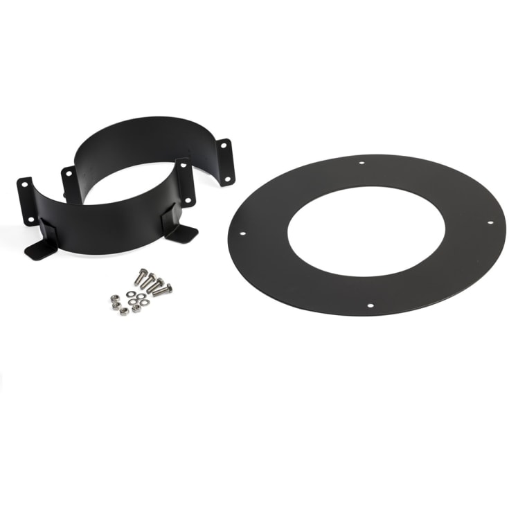 Metalbestos skorstein uØ 350mm gulvstøtte, blank