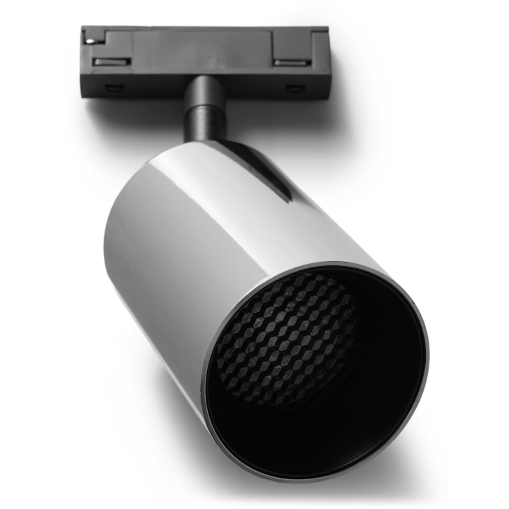Antidark Designline Tube Pro 1F skenspotlight, GU10, krom