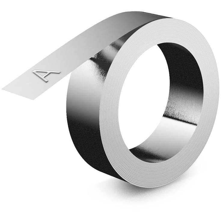 10 st DYMO® Rhino industriell präglingstejp, aluminium med lim, 12 mm