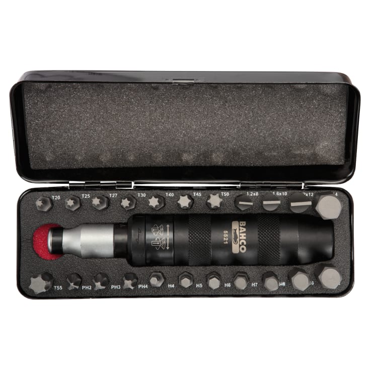 Bahco slagskruetrækker med 21 bits og bitsholder