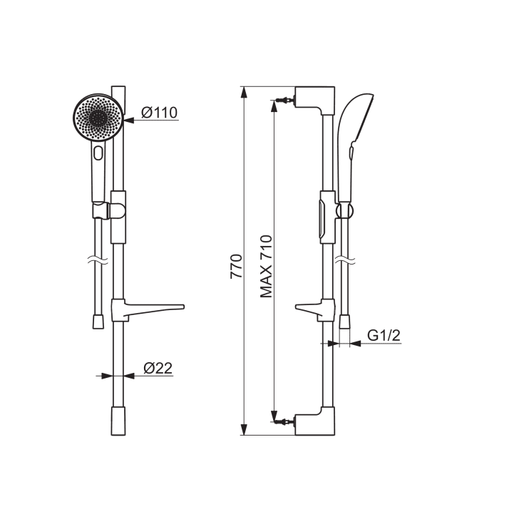 Oras Aurelia brusesæt, krom