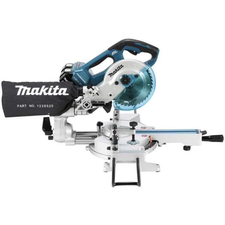Makita Kapp-/gjæringssag, 2 x 18 Volt m/batterier 2 x 18 Volt uten batterier