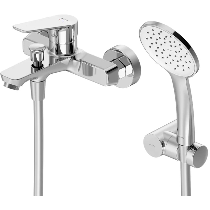 AM.PM Hit badkarsblandare med duschset, krom