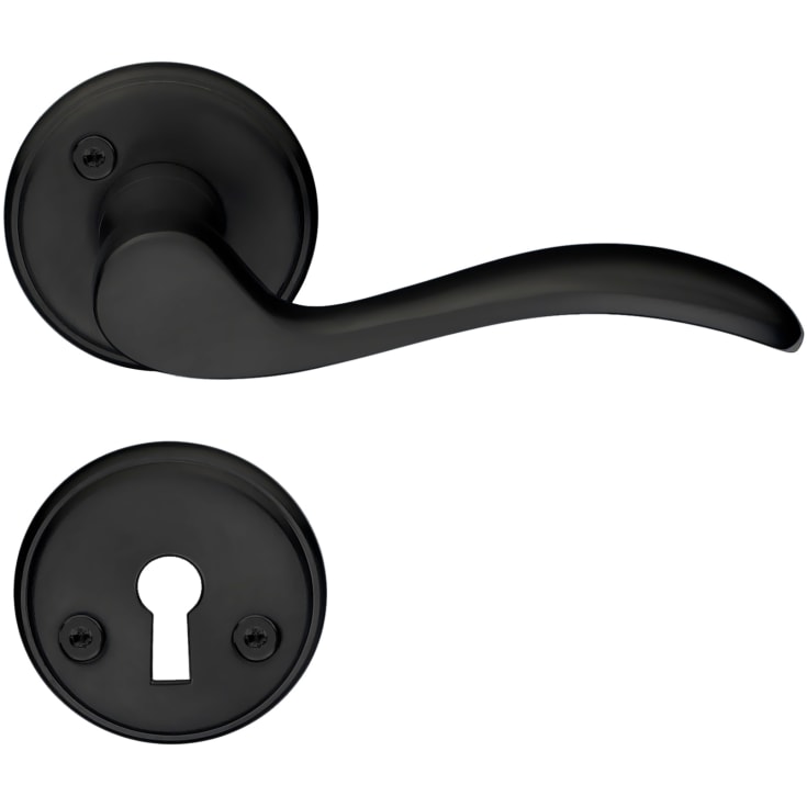 Beslagsboden Basic Romantic dörrhantag, svart