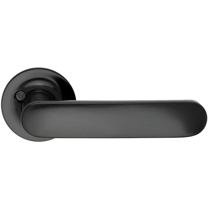 Beslagsboden Modernt dörrhantag, utomhus, svart