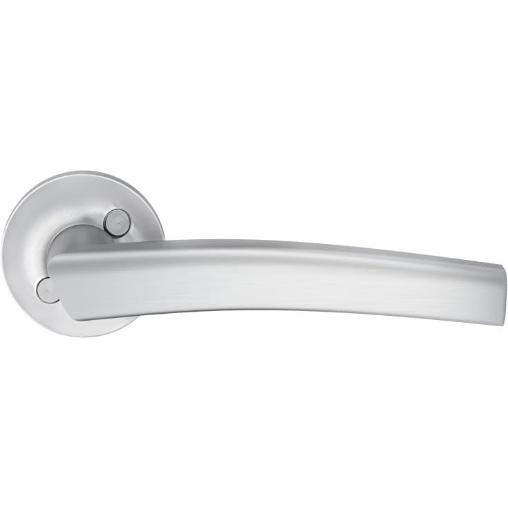 Beslagsboden Modern dørhåndtag, udendørs, børstet krom