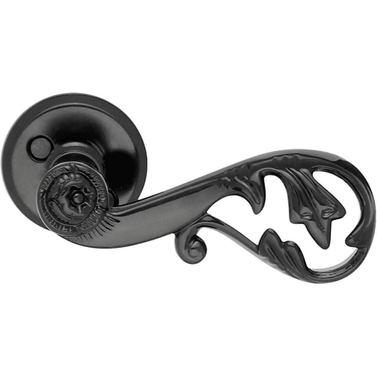 Beslagsboden Romantic dörrhantag, utomhus, svart