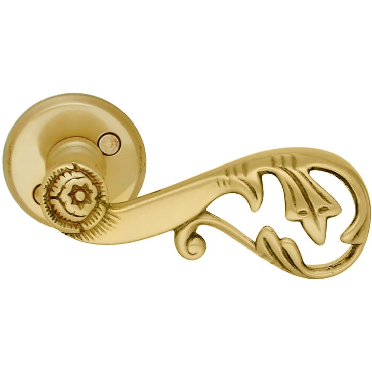 Beslagsboden Romantic dörrhandtag, utomhus, borstad mässing