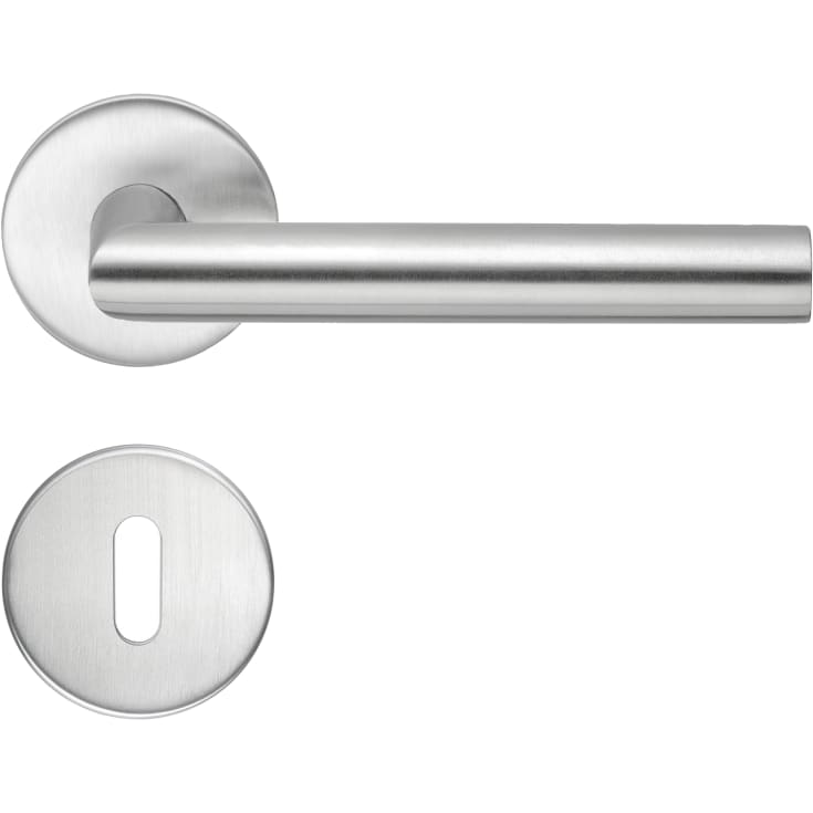 Beslagsboden Design Modern dörrhandtag, borstat rostfritt stål