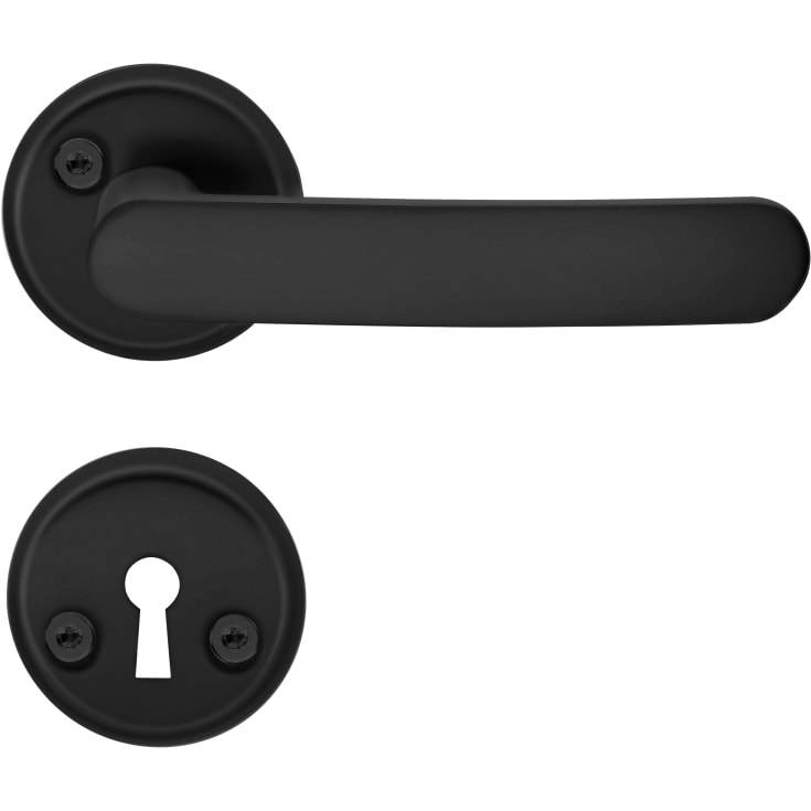 Beslagsboden Basic Classic dörrhantag, svart