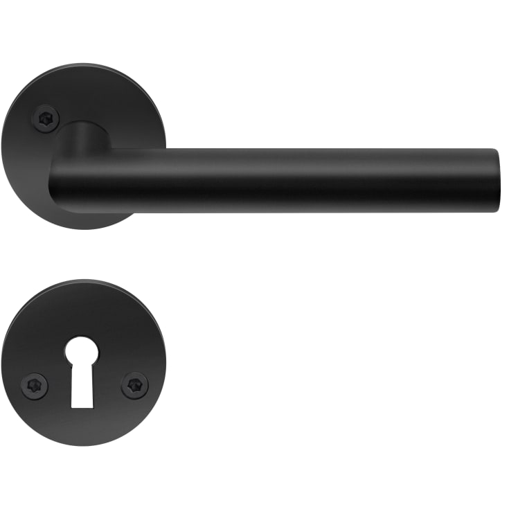 Beslagsboden Basic Modern dörrhantag, svart