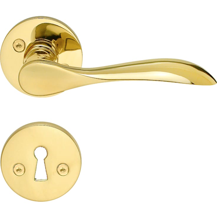 Beslagsboden Basic Classic dørhåndtak, polert messing